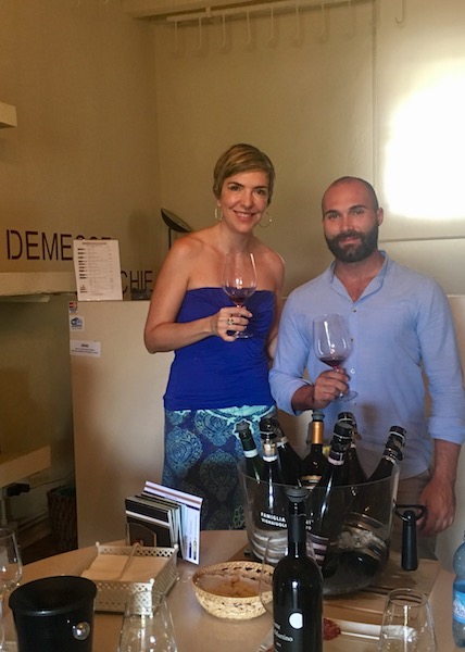 With Simone from Famiglia Olivini winery