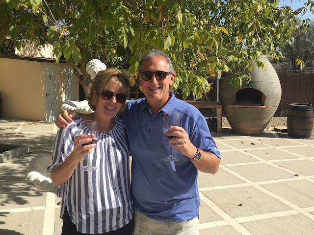 Gerry and Diane from New Jersey during our wine tour!