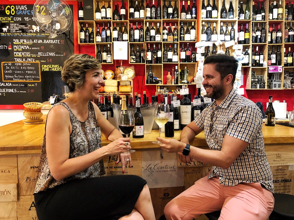 Organic_Spanish wine and Vegan Tapas tour Madrid_colorful_wines