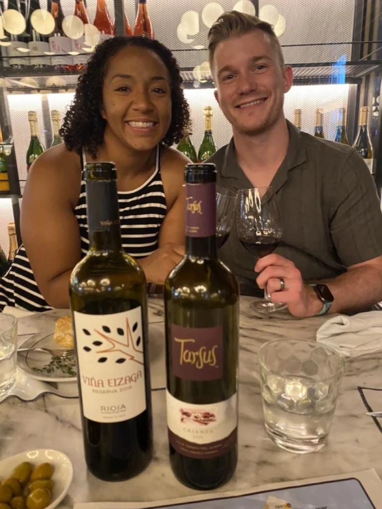 couple-cute-wine-and-tapas-tour-colorful wines