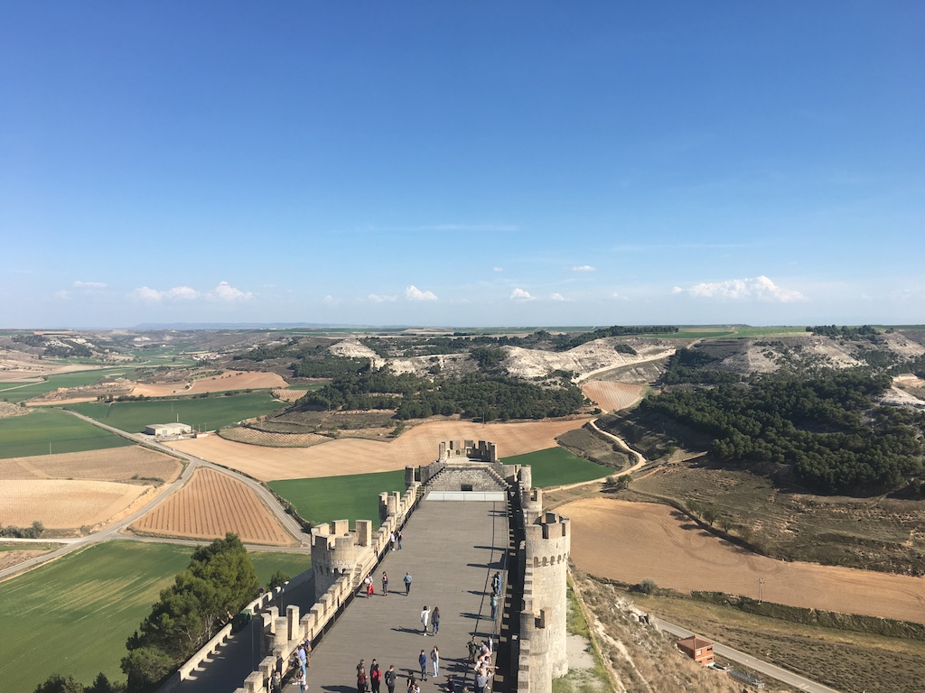 Ribera del Duero view from Peñafiel Castle