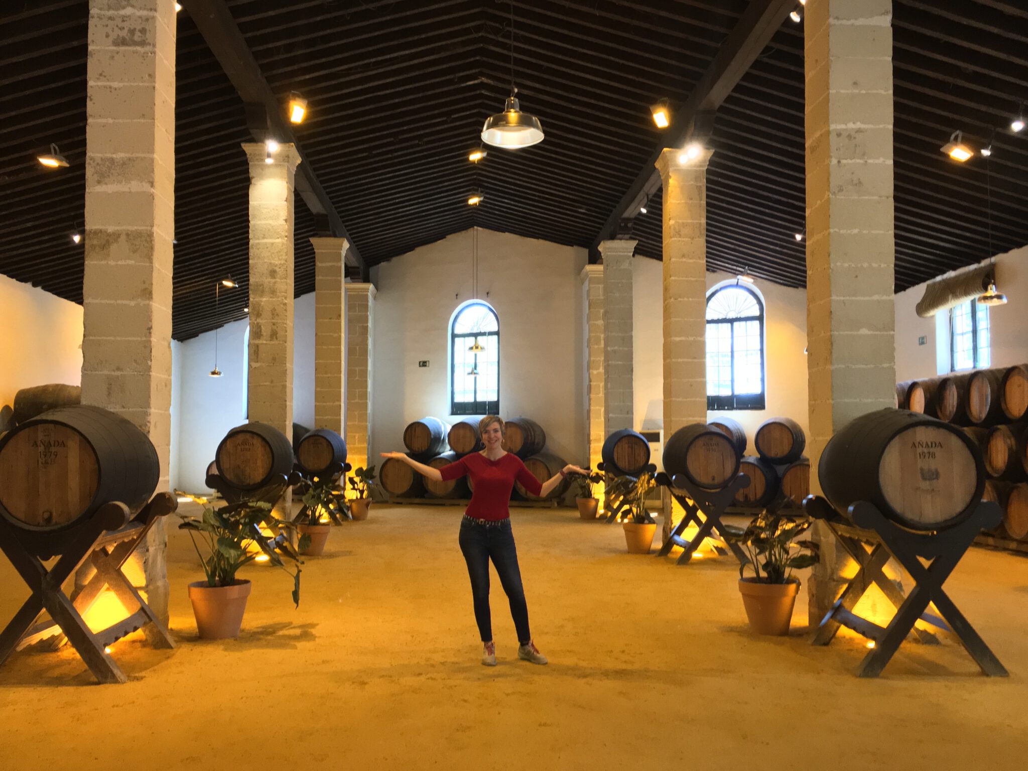 Jimena visiting Jerez_Bodegas Tío Pepe