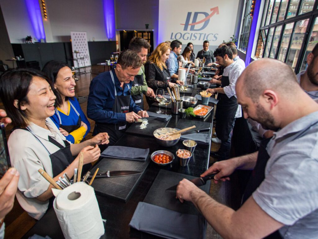 team building cooking masterclass colorful wines