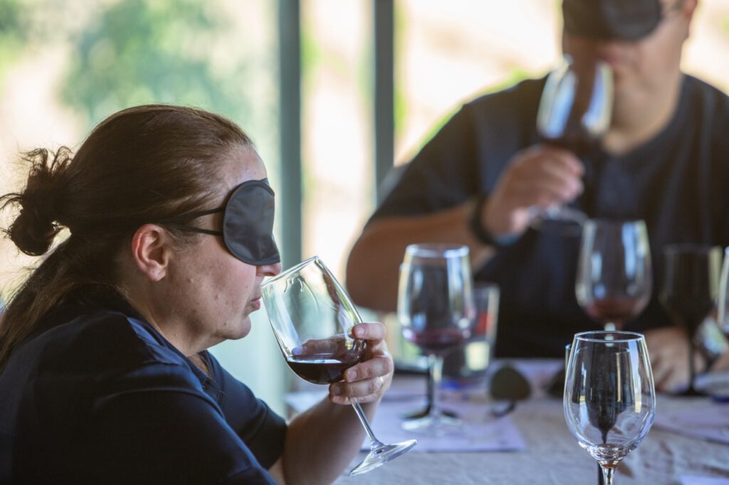 blind tasting and aromas workshop team building experience Madrid winery